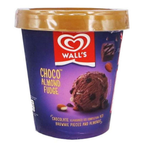 WALL'S SELECTION ICE CREAM CHOCO ALMOND FUDGE 750M