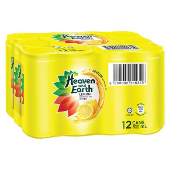 HEAVEN AND EARTH ICE LEMON TEA 300ML*12