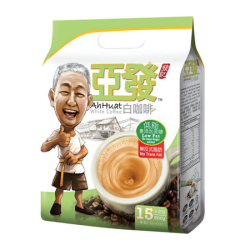 AH HUAT LOW FAT NO SUGAR WHITE COFFEE 20GM*15 AH HUAT LOW FAT NO SUGAR WHITE COFFEE 20GM*15