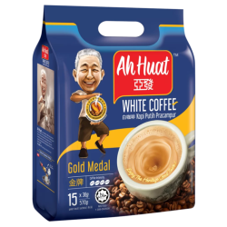 AH HUAT GOLD MEDAL WHITE COFFEE 38GM*15 AH HUAT GOLD MEDAL WHITE COFFEE 38GM*15