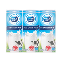 DUTCH LADY PUREFARM UHT FULL CREAM MILK 200ML*6 DUTCH LADY PUREFARM UHT FULL CREAM MILK 200ML*6