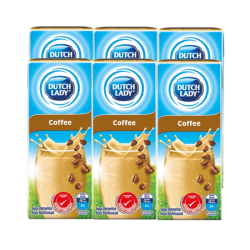 DUTCH LADY PUREFARM UHT COFFEE MILK 200ML*6 DUTCH LADY PUREFARM UHT COFFEE MILK 200ML*6