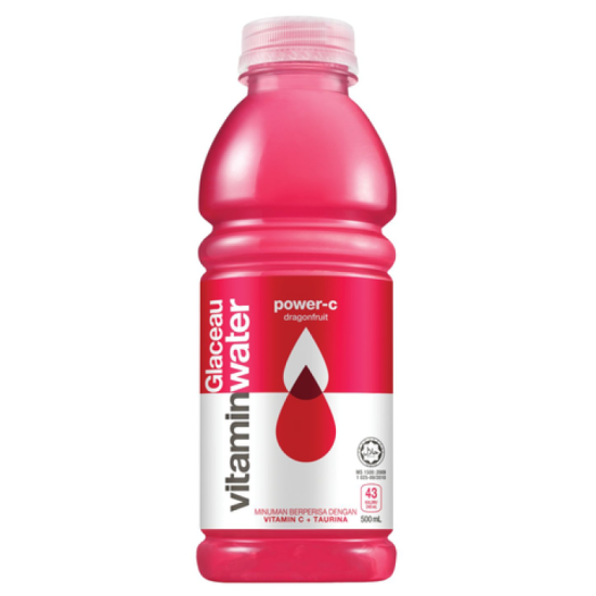 GLACEAU VITAMIN WATER POWER-C DRAGONFRUIT 500ML