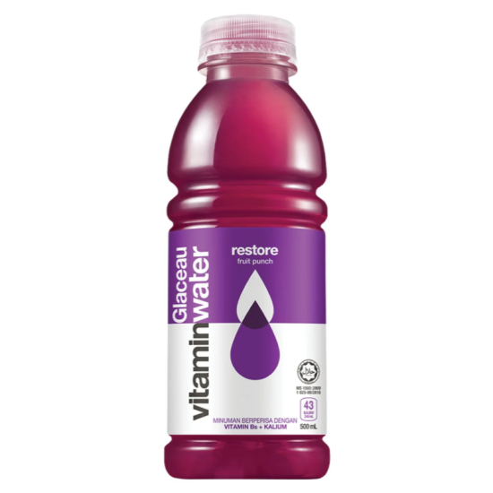 GLACEAU VITAMIN WATER RESTORE-KO FRUIT PUNCH 500ML