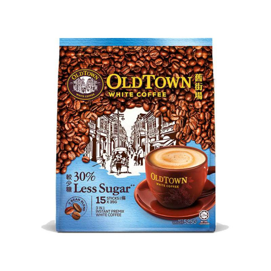 OLD TOWN LESS SUGAR WHITE COFFEE 35GM*15