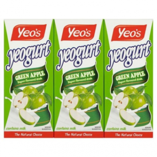 YEO'S YEOGURT GREEN APPLE 250ML*6