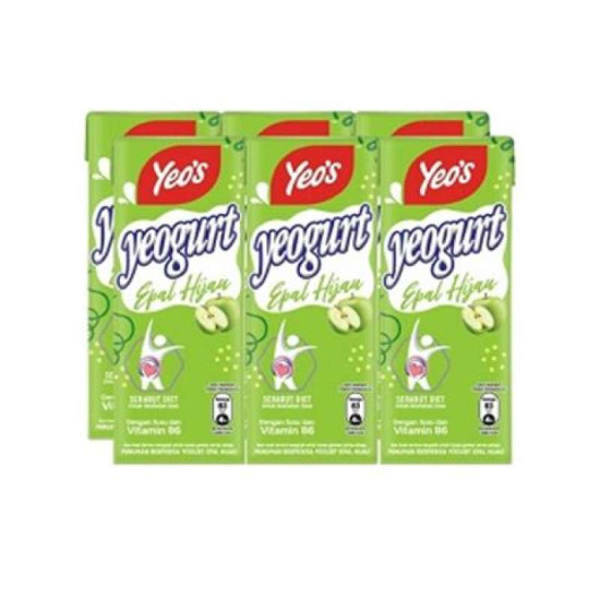 YEO'S YEOGURT GREEN APPLE 250ML*6