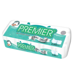 PREMIER 8000PLY TOILET ROLL (3PLY) 10R PREMIER 8000PLY TOILET ROLL (3PLY) 10R