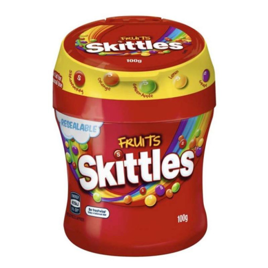 SKITTLES BIGGIE BOTTLE 100GM