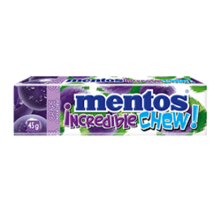 MENTOS INCREDIBLE CHEW GRAPE 45GM MENTOS INCREDIBLE CHEW GRAPE 45GM