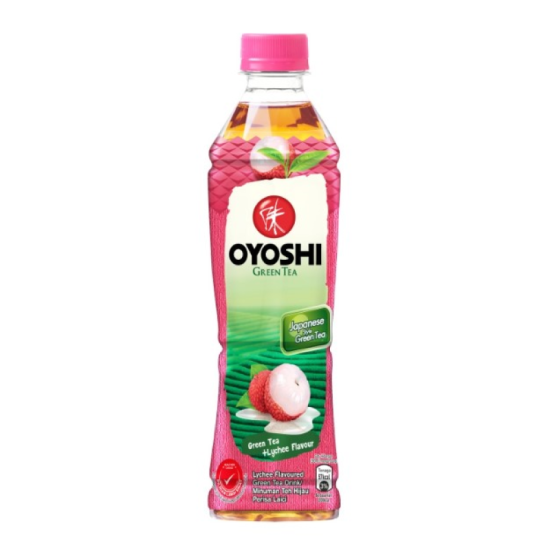 OYOSHI LYCHEE GREEN TEA 380ML