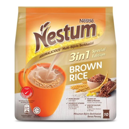 NESTUM 3 IN 1 BROWN RICE 27G*10