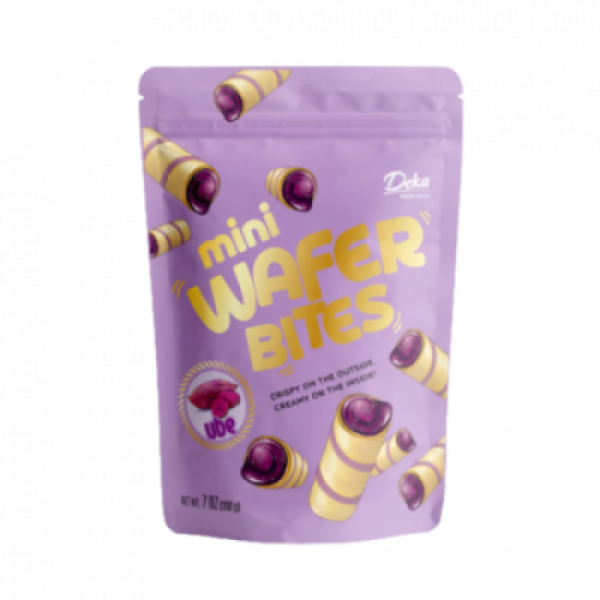 DEKA MINI WAFER BITES UBE 180GM DEKA MINI WAFER BITES UBE 180GM
