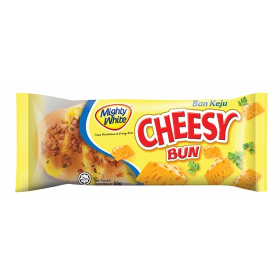 MIGHTY WHITE CHEESY BUN 55GM