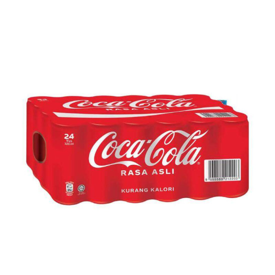 COCA-COLA RASA ASLI KURANG KALORI 320ML*24