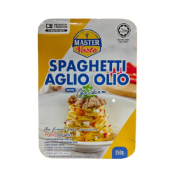 MASTER PASTO SPAGHETTI AGLIO OLIO CHICKEN 250GM MASTER PASTO SPAGHETTI AGLIO OLIO CHICKEN 250GM
