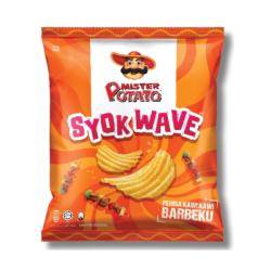 MISTER POTATO SYOK WAVE BBQ 55GM MISTER POTATO SYOK WAVE BBQ 55GM