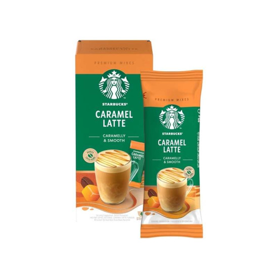 STARBUCKS CARAMEL LATTE 21.5G*4