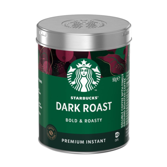 STARBUCKS DARK ROAST TIN 90G STARBUCKS DARK ROAST TIN 90G