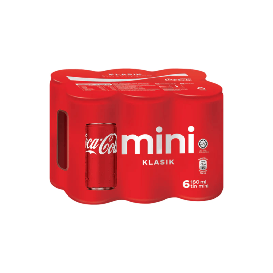 MINI CAN COKE 180ML*6