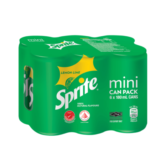 SPRITE MINI CAN 180ML*6
