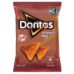 DORITOS SMOKIN' BBQ 190GM DORITOS SMOKIN' BBQ 190GM