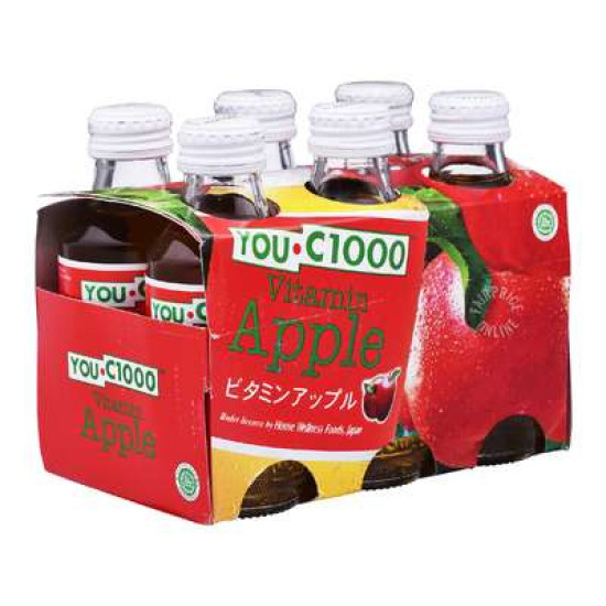 YOU C 1000 VITAMIN APPLE DRINK 140ML*6