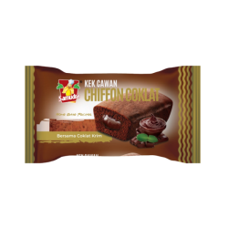 SAMUDRA CHIFFON CHOCO CAKE W/CREAM 68GM SAMUDRA CHIFFON CHOCO CAKE W/CREAM 68GM