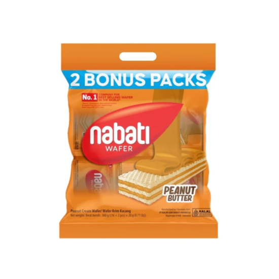 NABATI WAFER PEANUT FP 360GM