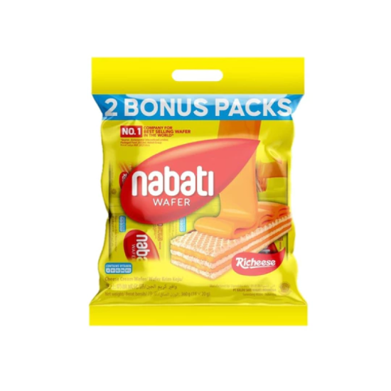 NABATI WAFER RICHEESE FP 360GM