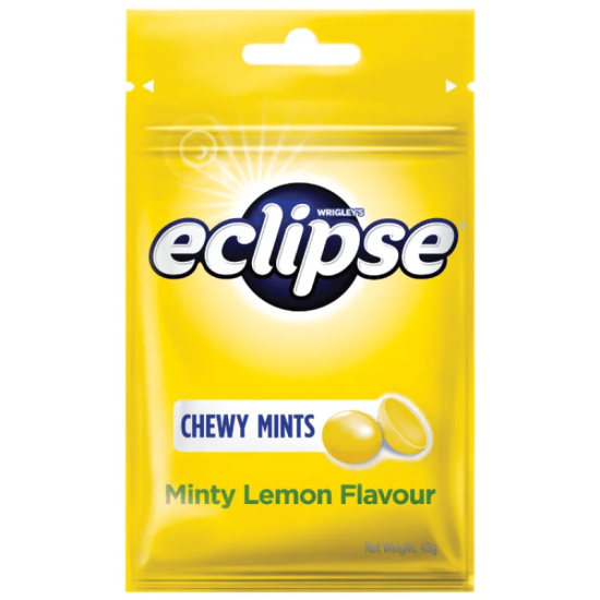 ECLIPSE CHEWY MINTS LEMON 45GM