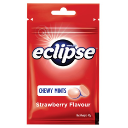 ECLIPSE CHEWY MINTS STRAWBERRY 45GM ECLIPSE CHEWY MINTS STRAWBERRY 45GM