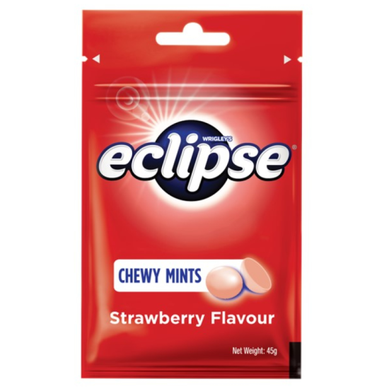 ECLIPSE CHEWY MINTS STRAWBERRY 45GM