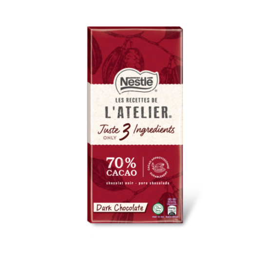 NESTLE LATELIER DARK CHOCOLATE 70% 100G