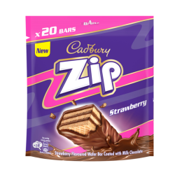 CADBURY ZIP STRAWBERRY SHAREBAG 160GM CADBURY ZIP STRAWBERRY SHAREBAG 160GM