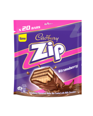 CADBURY ZIP STRAWBERRY SHAREBAG 160GM