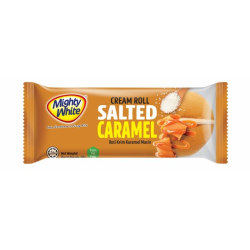 MIGHTY WHITE CREAM ROLL SALTED CARAMEL 50G MIGHTY WHITE CREAM ROLL SALTED CARAMEL 50G