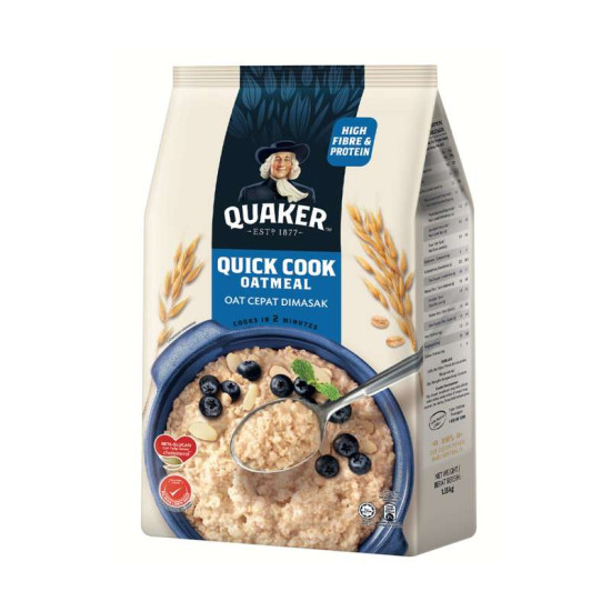 QUAKER QUICK COOK OATMEAL 1.2KG