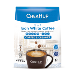 CHEK HUP WHITE COFFEE & CREAMER 2IN1 30GM*12'S