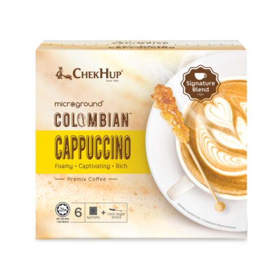 CHEK HUP MICRO GROUND COLOMBIAN CAPPUCCINO 23GM*6'