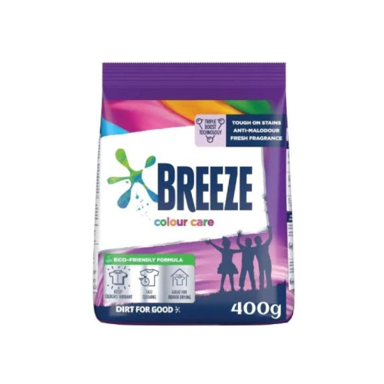 BREEZE DETERGENT POWDER COLOUR CARE 400G