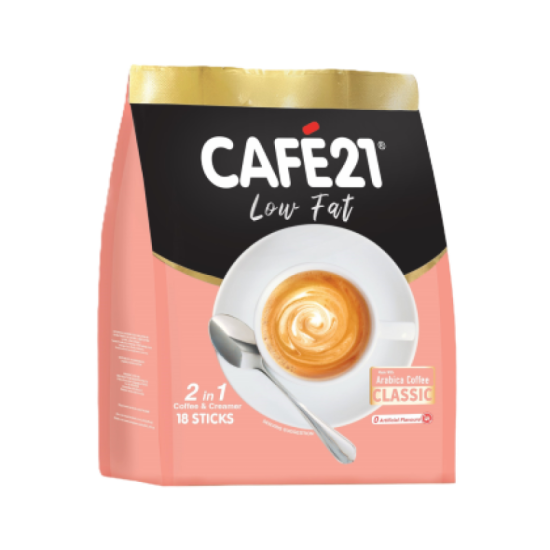 CAFE 21 LOW FAT 2IN1 COFFEEMIX 14GM*18'S