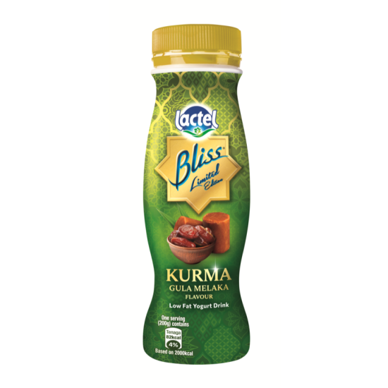 LACTEL BLISS YOGURT DRINK KURMA GULA MELAKA 200G