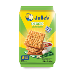 JULIE'S VEGGIE CRACKER 184GM JULIE'S VEGGIE CRACKER 184GM