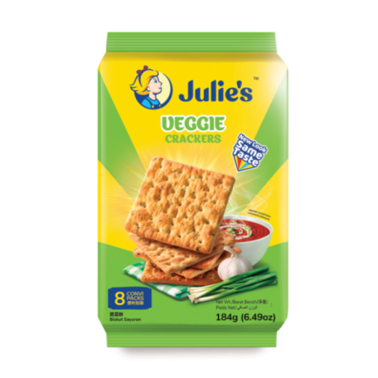 JULIE'S VEGGIE CRACKER 184GM