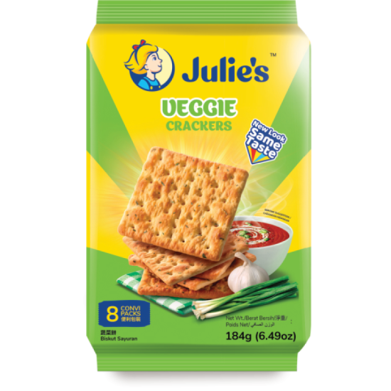 JULIE'S VEGGIE CRACKER 184GM