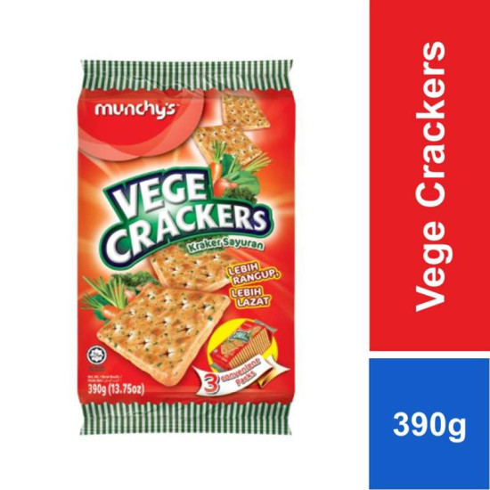 MUNCHY'S VEGE CRACKER 390GM