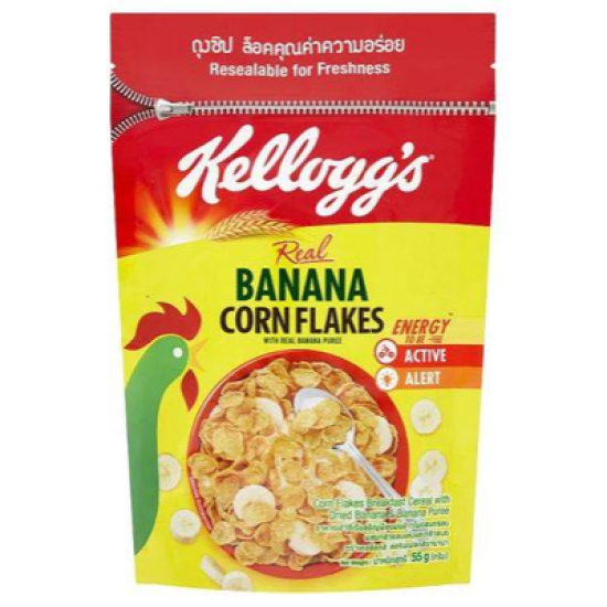 KELLOGG'S BANANA CORN FLAKES (POUCH) 55GM