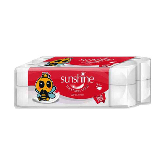 SUNSHINE VALUE TOILET ROLL TISSUES (2PLYS) 228S*20