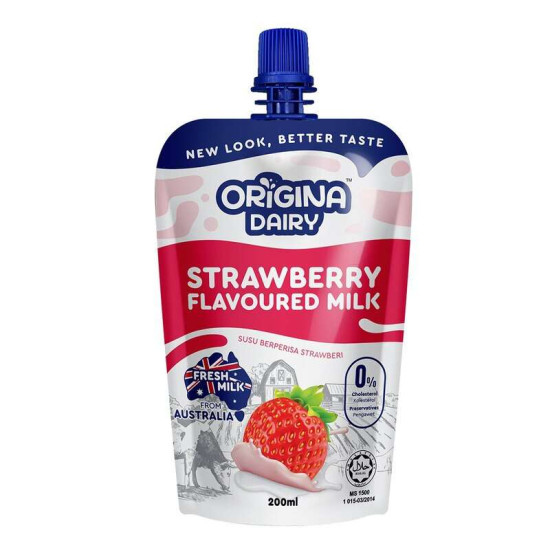 ORIGINA DAIRY STARWBERRY MILK 200ML